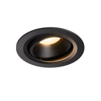SLV NUMINOS DL L, Indoor LED Deckeneinbauleuchte schwarz/schwarz 3000K 20° kardanisch dreh- und schwenkbar