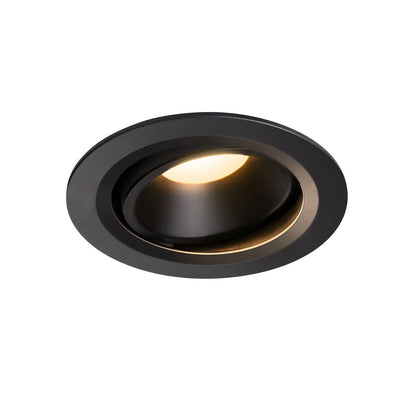 SLV NUMINOS DL L, Indoor LED Deckeneinbauleuchte schwarz/schwarz 3000K 40° kardanisch dreh- und schwenkbar