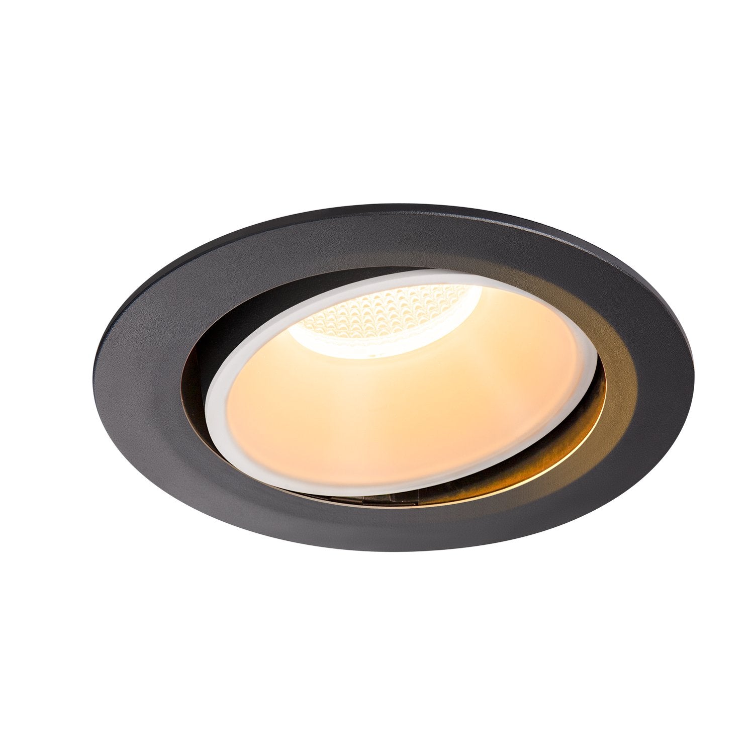 SLV NUMINOS DL XL, Indoor LED Deckeneinbauleuchte schwarz/weiß 2700K 20° kardanisch dreh- und schwenkbar
