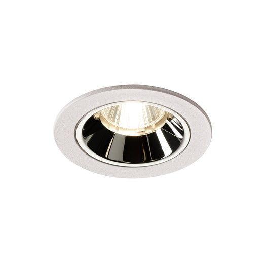 SLV NUMINOS DL S, Indoor LED Deckeneinbauleuchte weiß/chrom 4000K 55°