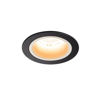 SLV NUMINOS DL M, Indoor LED Deckeneinbauleuchte schwarz/weiß 2700K 55°