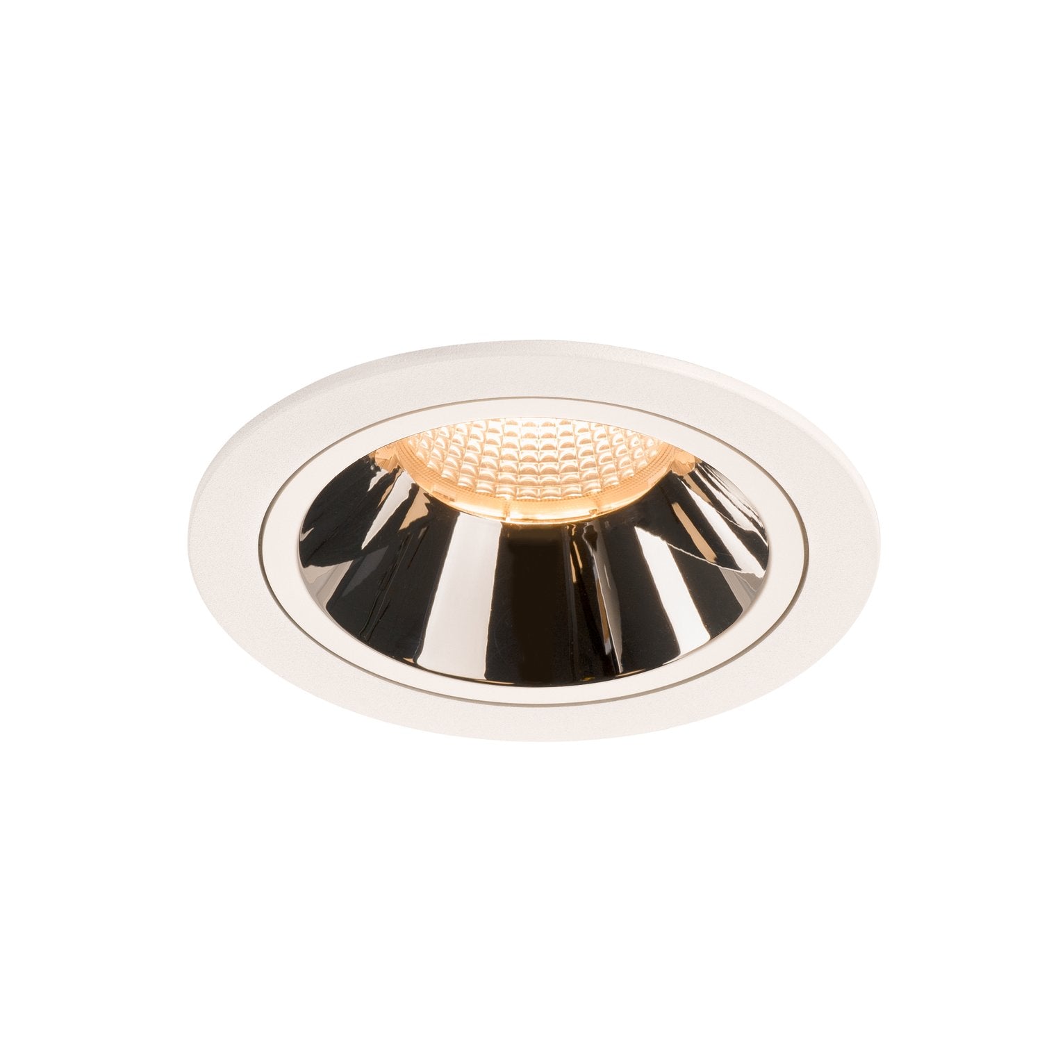 SLV NUMINOS DL L, Indoor LED Deckeneinbauleuchte weiß/chrom 2700K 20°