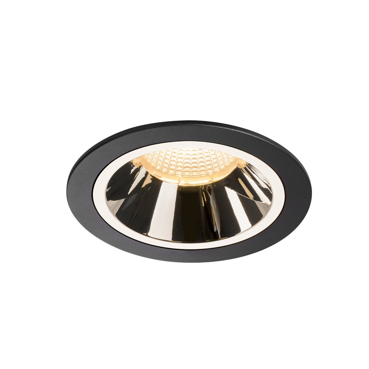 SLV NUMINOS DL L, Indoor LED Deckeneinbauleuchte schwarz/chrom 3000K 40°