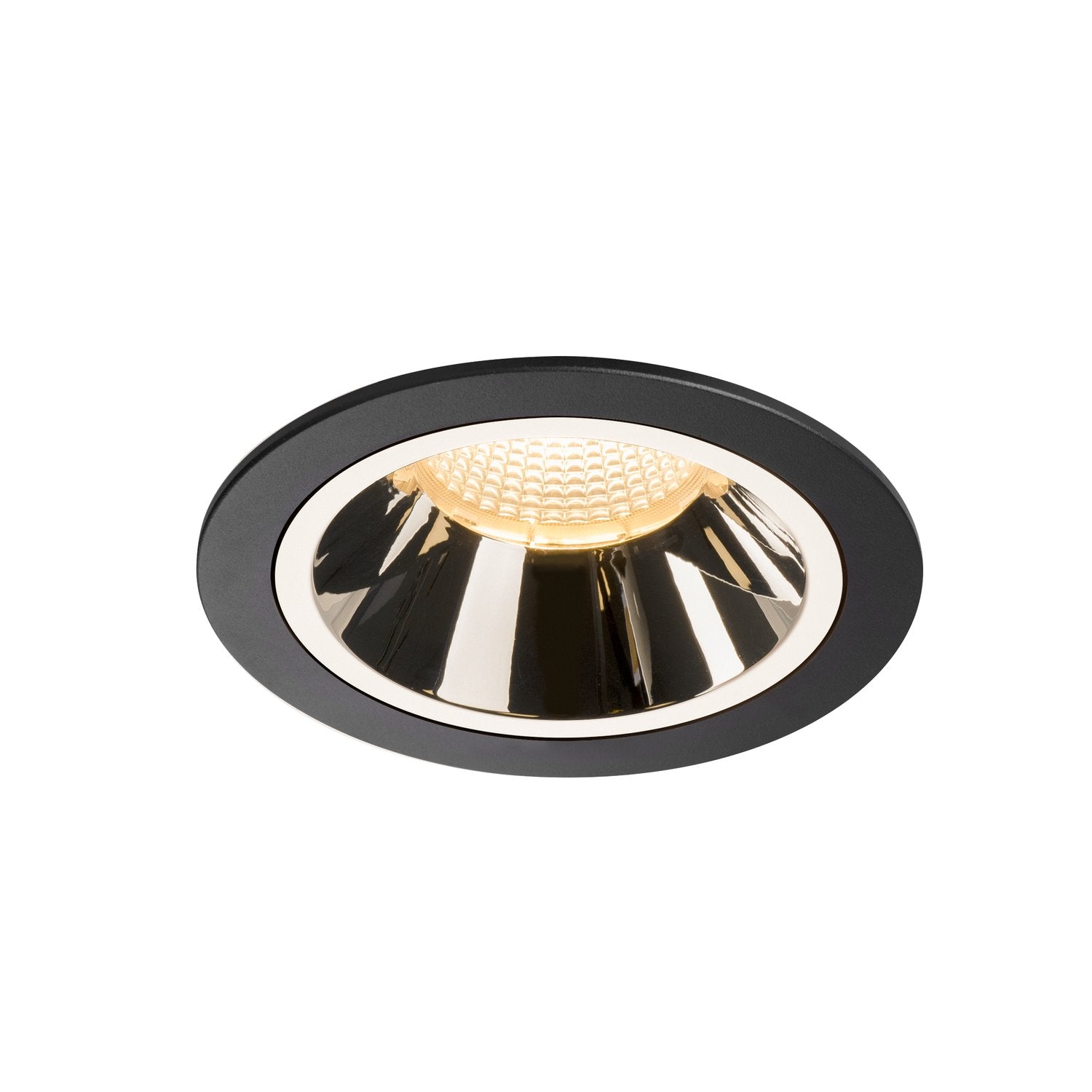 SLV NUMINOS DL L, Indoor LED Deckeneinbauleuchte schwarz/chrom 3000K 40°