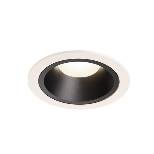 SLV NUMINOS DL L, Indoor LED Deckeneinbauleuchte weiß/schwarz 4000K 55°