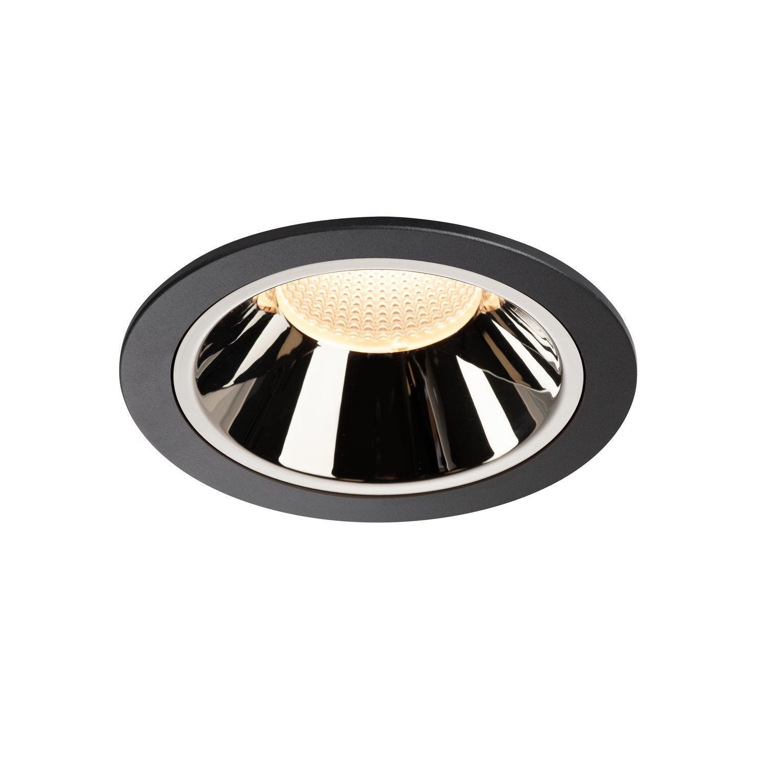 SLV NUMINOS DL XL, Indoor LED Deckeneinbauleuchte schwarz/chrom 3000K 20°