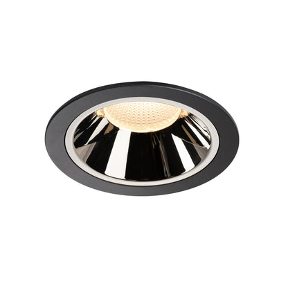 SLV NUMINOS DL XL, Indoor LED Deckeneinbauleuchte schwarz/chrom 3000K 20°
