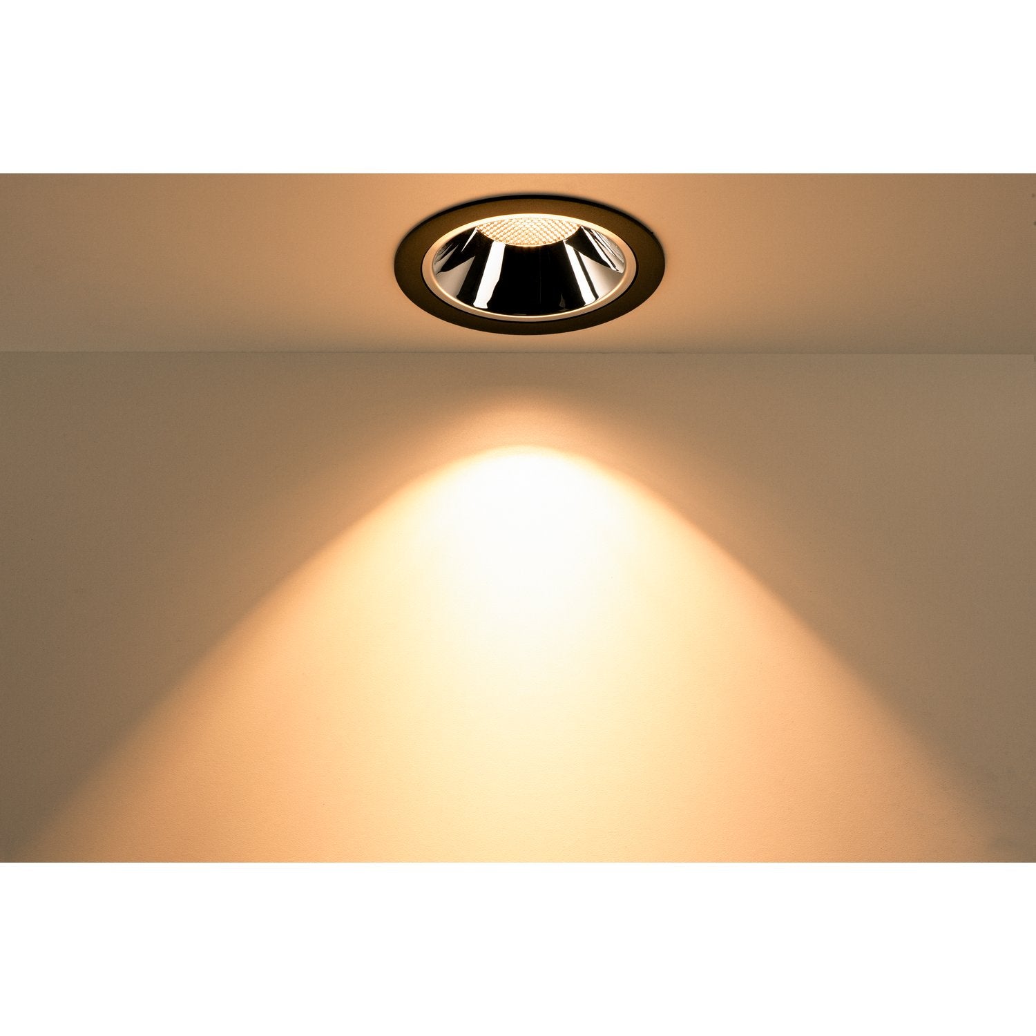 SLV NUMINOS DL XL, Indoor LED Deckeneinbauleuchte schwarz/chrom 3000K 40°