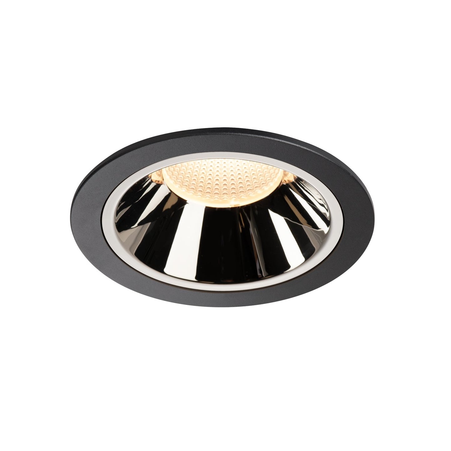 SLV NUMINOS DL XL, Indoor LED Deckeneinbauleuchte schwarz/chrom 3000K 55°