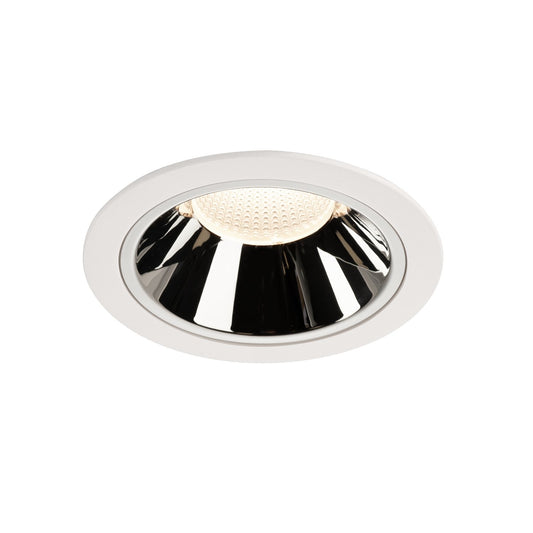 SLV NUMINOS DL XL, Indoor LED Deckeneinbauleuchte weiß/chrom 4000K 40°