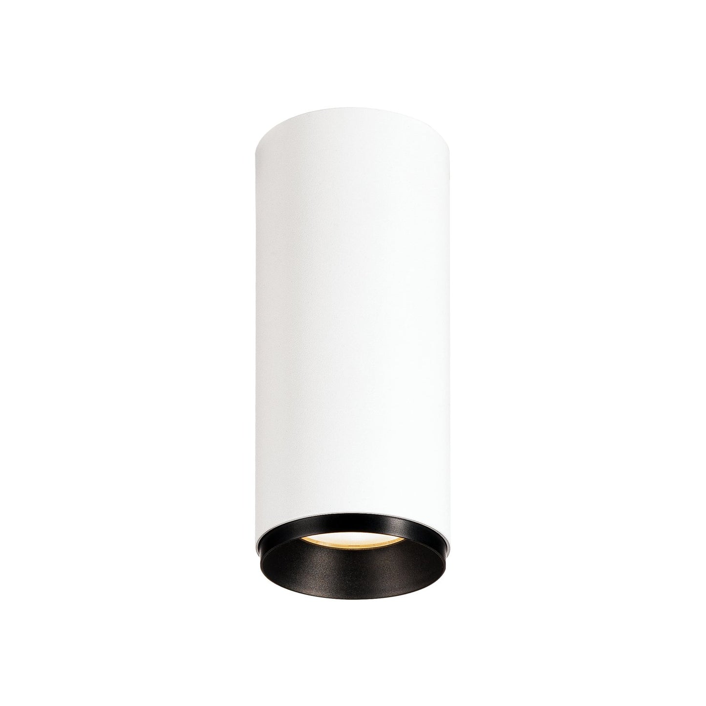SLV NUMINOS CL DALI S, Indoor LED Deckenaufbauleuchte weiß/schwarz 3000K 36°
