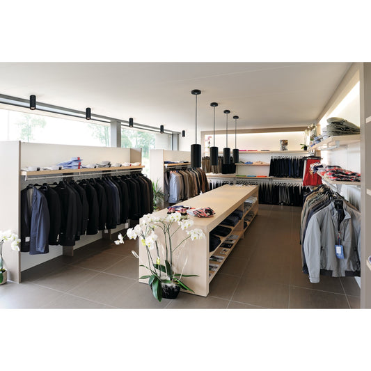 SLV NUMINOS CL DALI L, Indoor LED Deckenaufbauleuchte schwarz/schwarz 3000K 36°