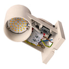 SLV RUSTY© UP/DOWN WL, Outdoor LED Wandaufbauleuchte rund rost CCT switch 3000/4000K