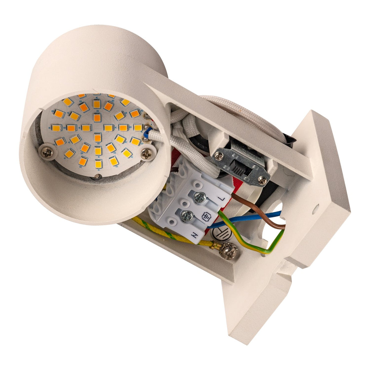SLV RUSTY© UP/DOWN WL, Outdoor LED Wandaufbauleuchte rund rost CCT switch 3000/4000K