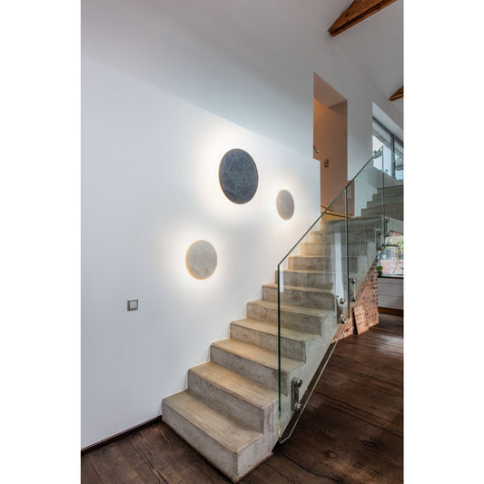 SLV MANA BASIS WL, Indoor LED Wandaufbauleuchte rund anthrazit CCT switch 2700/3000K