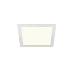 SLV SENSER 24 DL, Indoor LED Deckeneinbauleuchte eckig weiß 4000K