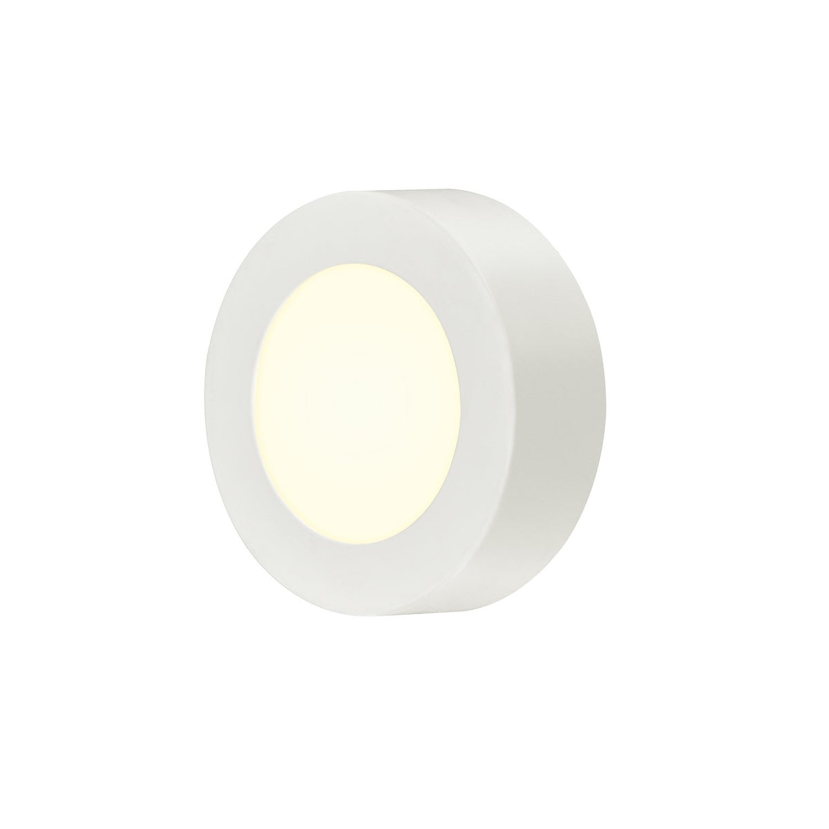 SLV SENSER 12 CW, Indoor LED Wand- und Deckenaufbauleuchte rund weiß 4000K
