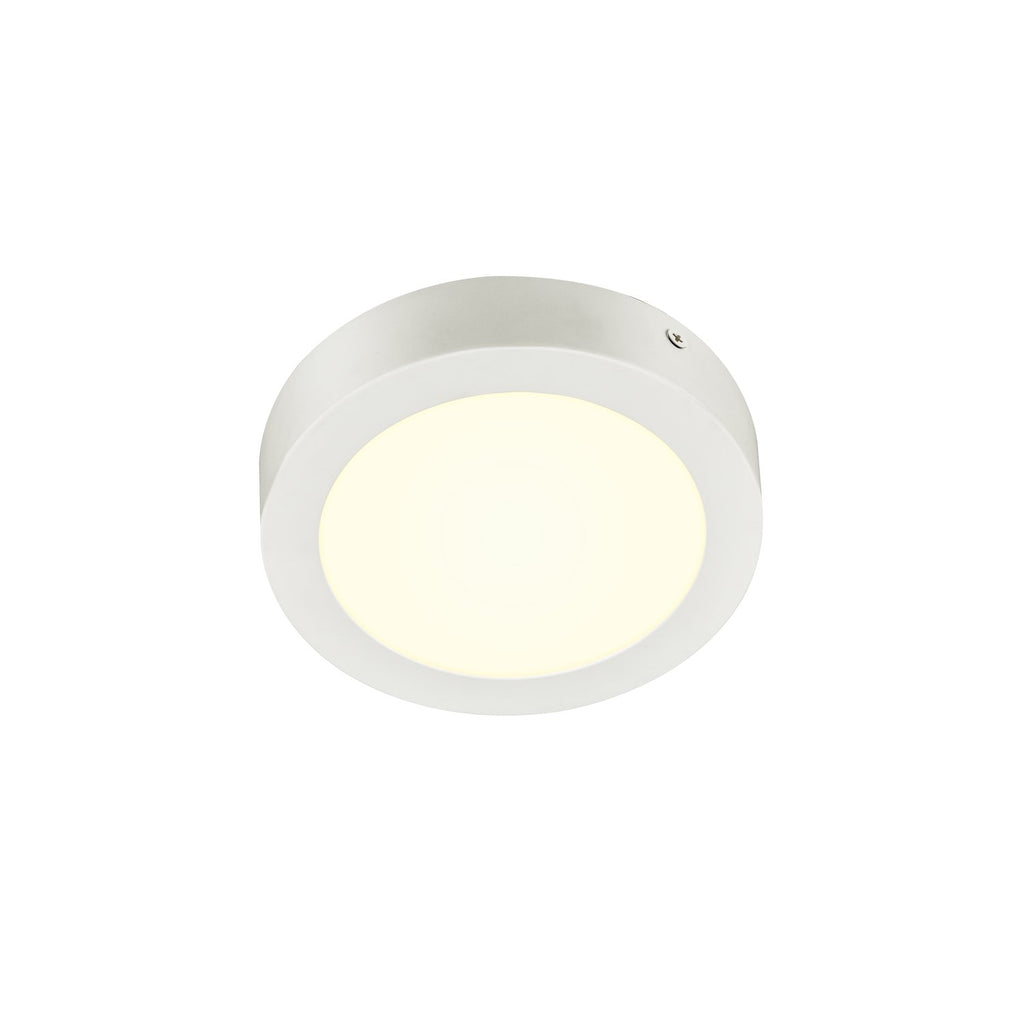 SLV SENSER 18 CW, Indoor LED Wand- und Deckenaufbauleuchte rund weiß 4000K