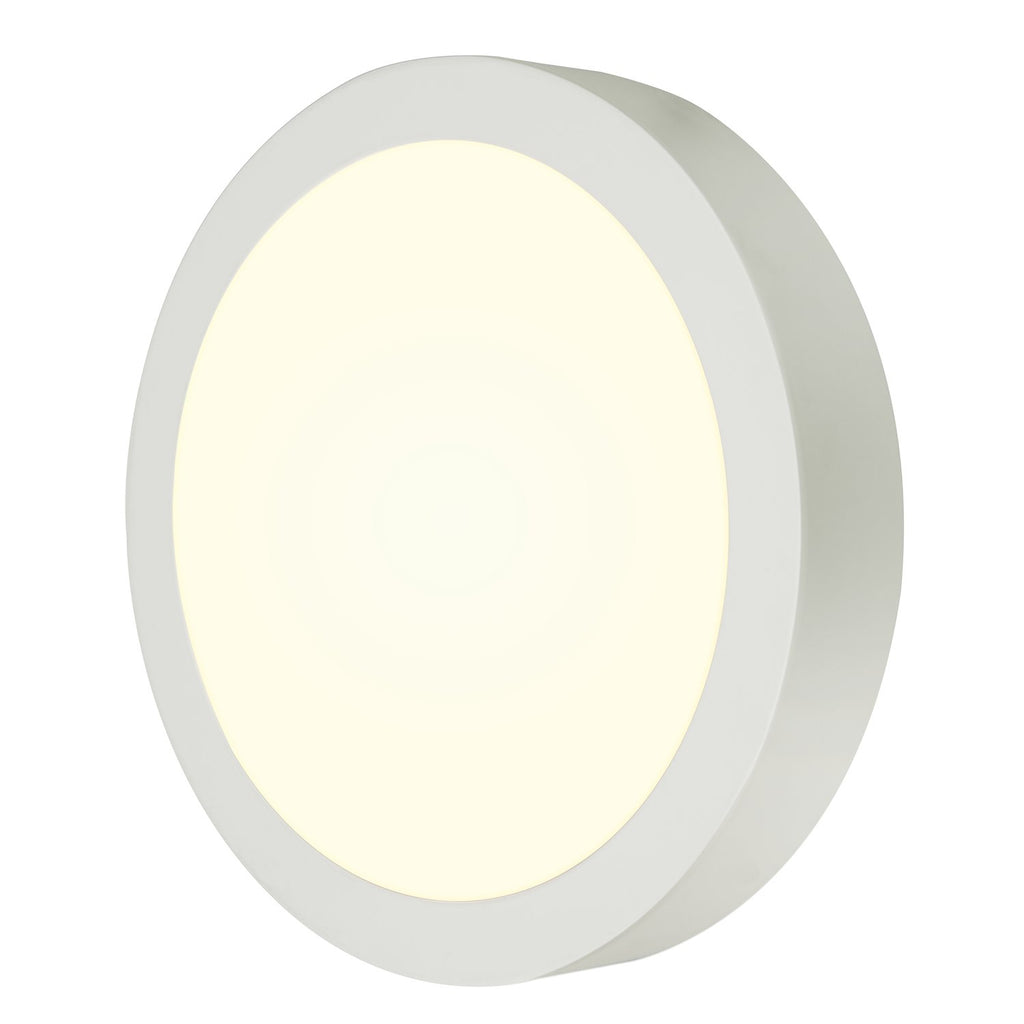 SLV SENSER 24 CW, Indoor LED Wand- und Deckenaufbauleuchte rund weiß 4000K