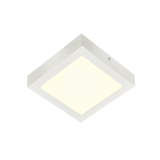 SLV SENSER 18 CW, Indoor LED Wand- und Deckenaufbauleuchte eckig weiß 4000K