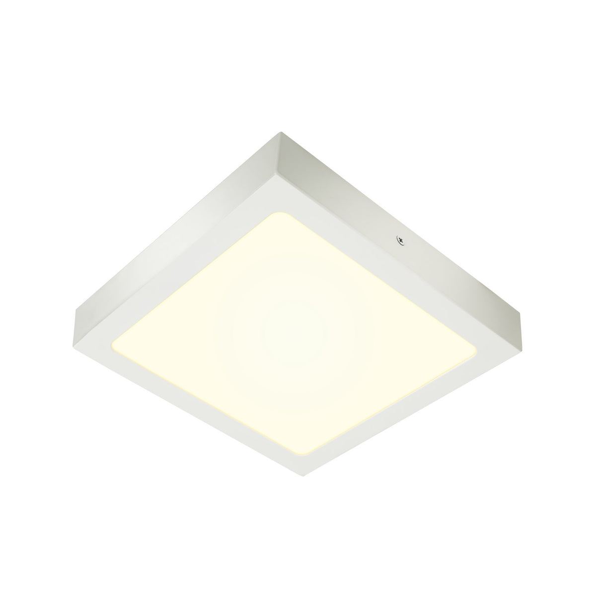 SLV SENSER 24 CW, Indoor LED Wand- und Deckenaufbauleuchte eckig weiß 4000K