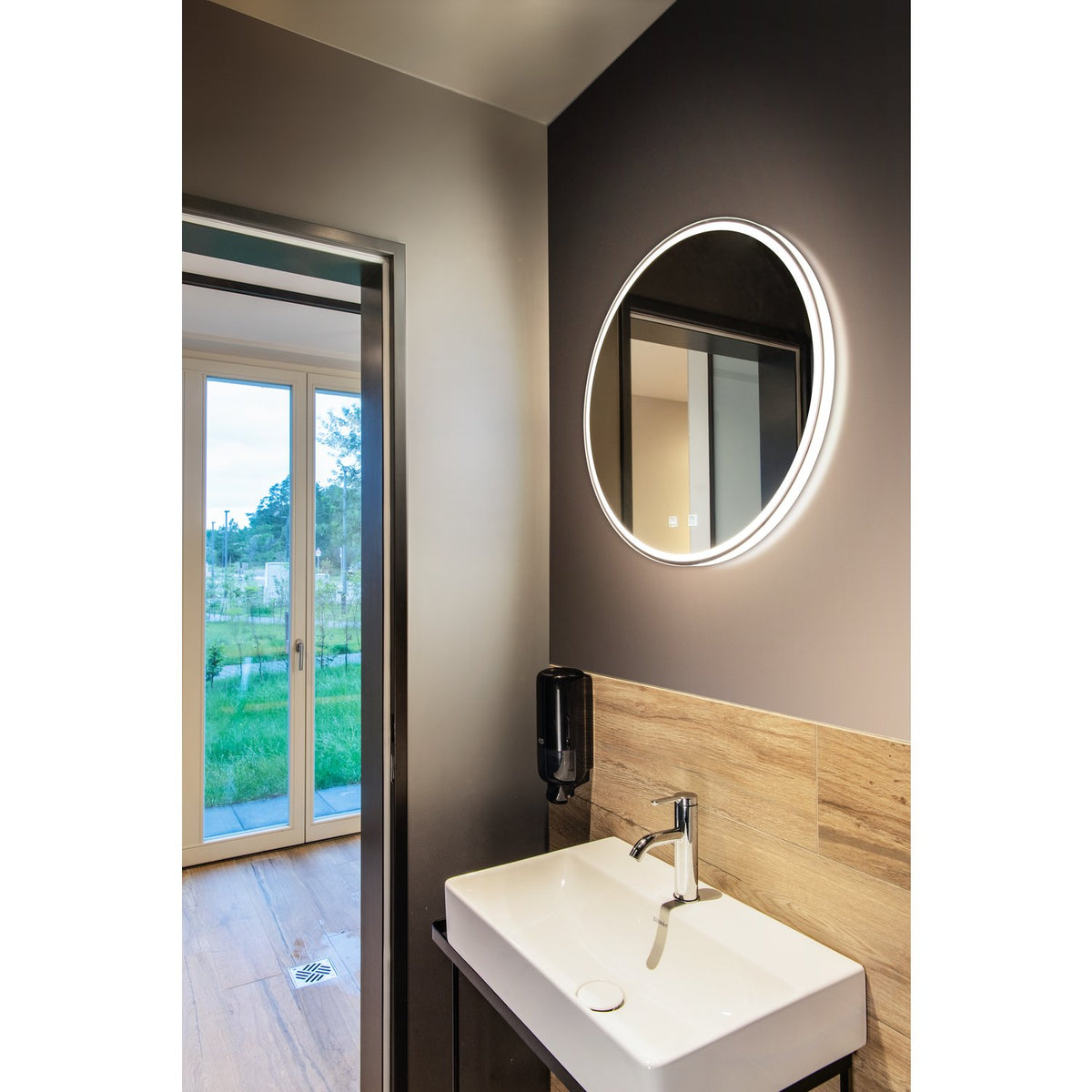SLV TRUKKO WL, Indoor LED Wandaufbauleuchte rund alu