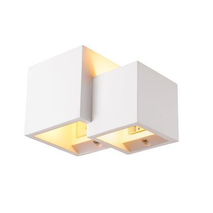 SLV PLASTRA WL CUBES, Indoor Wandaufbauleuchte QT14 weiß