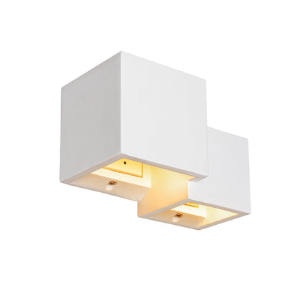 SLV PLASTRA WL CUBES, Indoor Wandaufbauleuchte QT14 weiß
