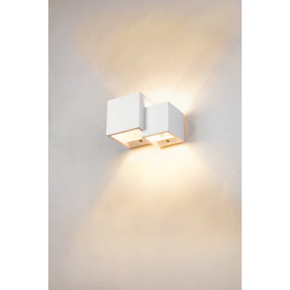 SLV PLASTRA WL CUBES, Indoor Wandaufbauleuchte QT14 weiß