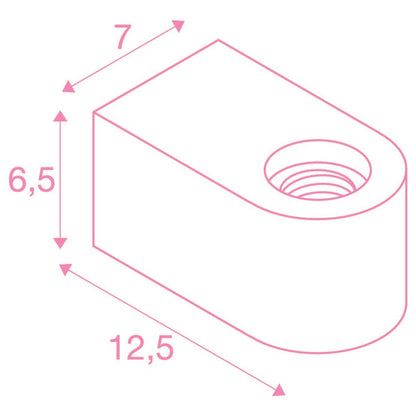 SLV FITU CUBE WL, Indoor Wandaufbauleuchte E27 schwarz