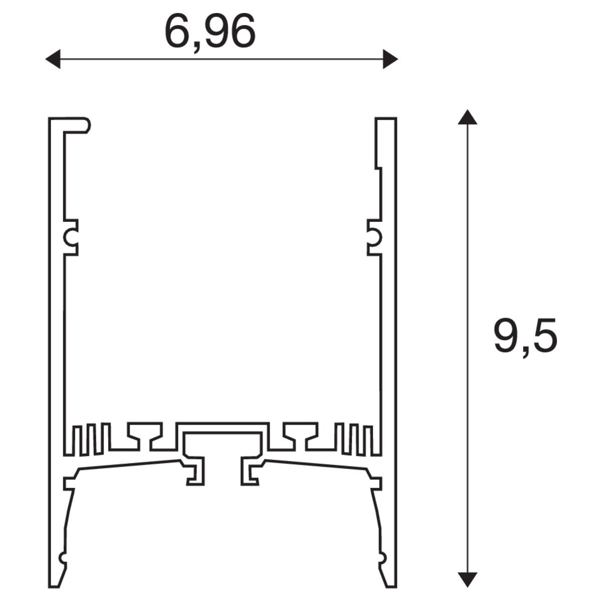 SLV GRAZIA 60, 1,5m schwarz