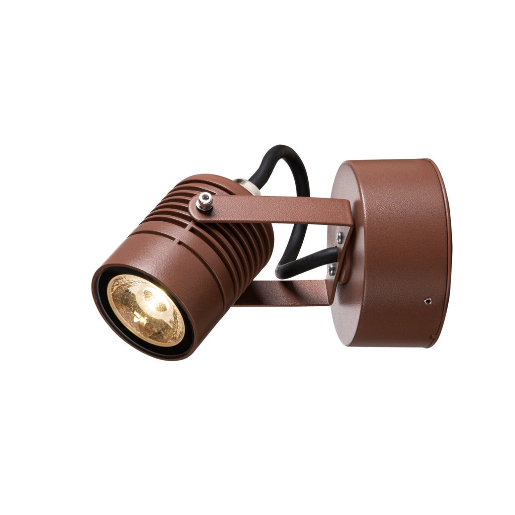 SLV LED SPOT SP, Outdoor LED Wandaufbauleuchte rost 3000K