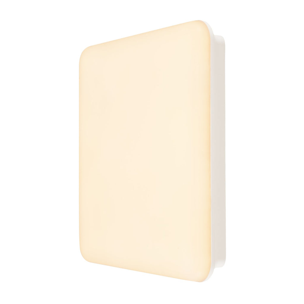 SLV SIMA, Indoor LED Wand- und Deckenaufbauleuchte weiß 3000K eckig dimmbar
