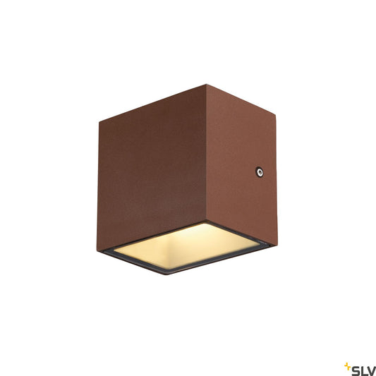SLV SITRA S WL SINGLE, LED Outdoor Wandaufbauleuchte, rost farbend,  CCT switch 3000/4000K