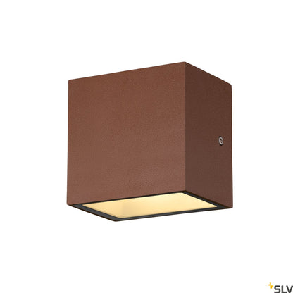 SLV SITRA S WL SINGLE, LED Outdoor Wandaufbauleuchte, rost farbend,  CCT switch 3000/4000K