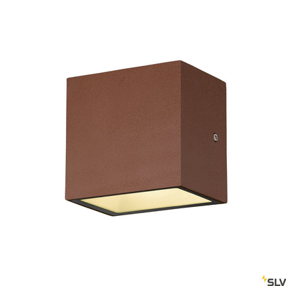 SLV SITRA S WL SINGLE, LED Outdoor Wandaufbauleuchte, rost farbend,  CCT switch 3000/4000K