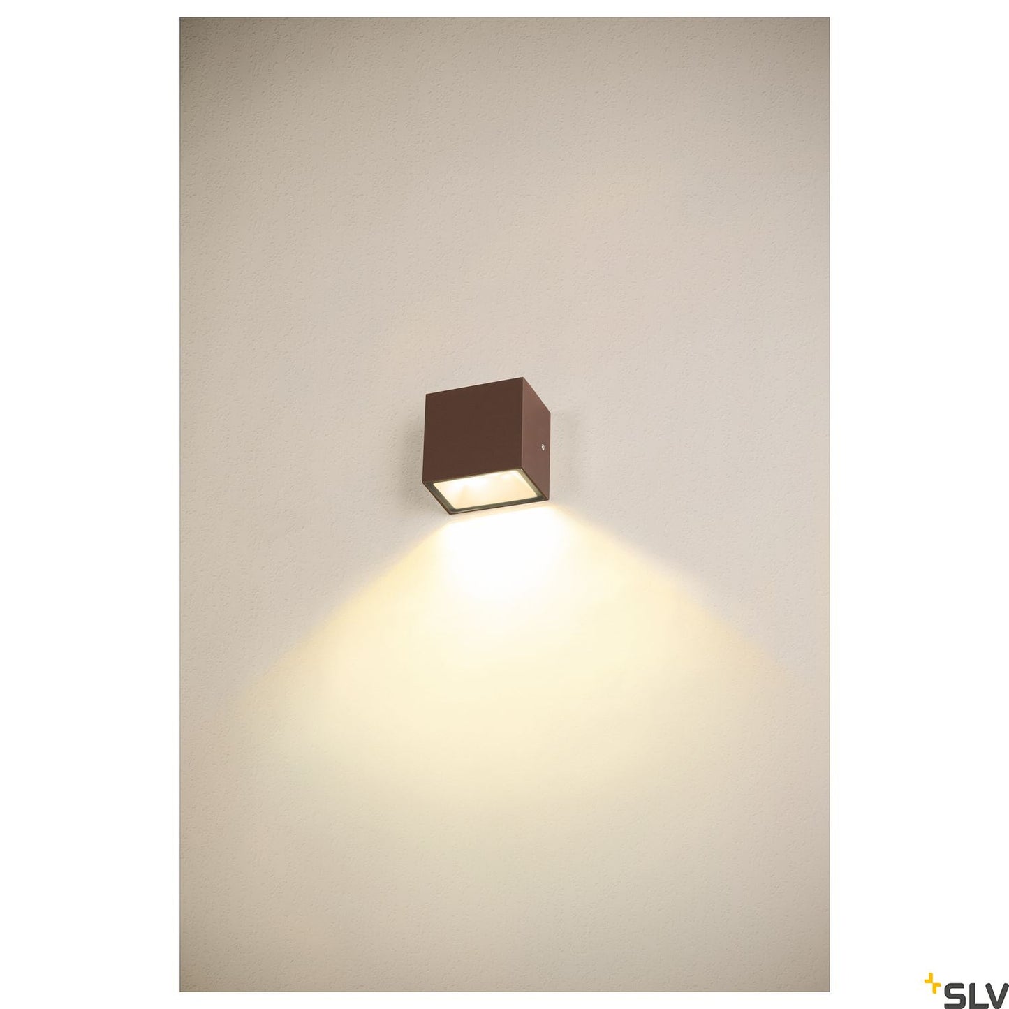 SLV SITRA S WL SINGLE, LED Outdoor Wandaufbauleuchte, rost farbend,  CCT switch 3000/4000K