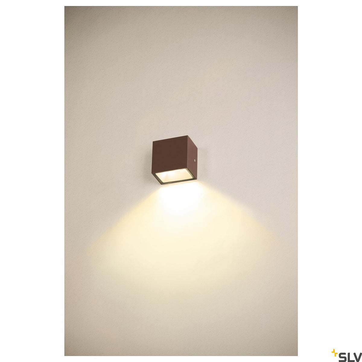 SLV SITRA S WL SINGLE, LED Outdoor Wandaufbauleuchte, rost farbend,  CCT switch 3000/4000K