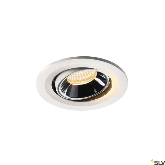 SLV NUMINOS® MOVE S, Deckeneinbauleuchte weiß / chrom 2700K 20°