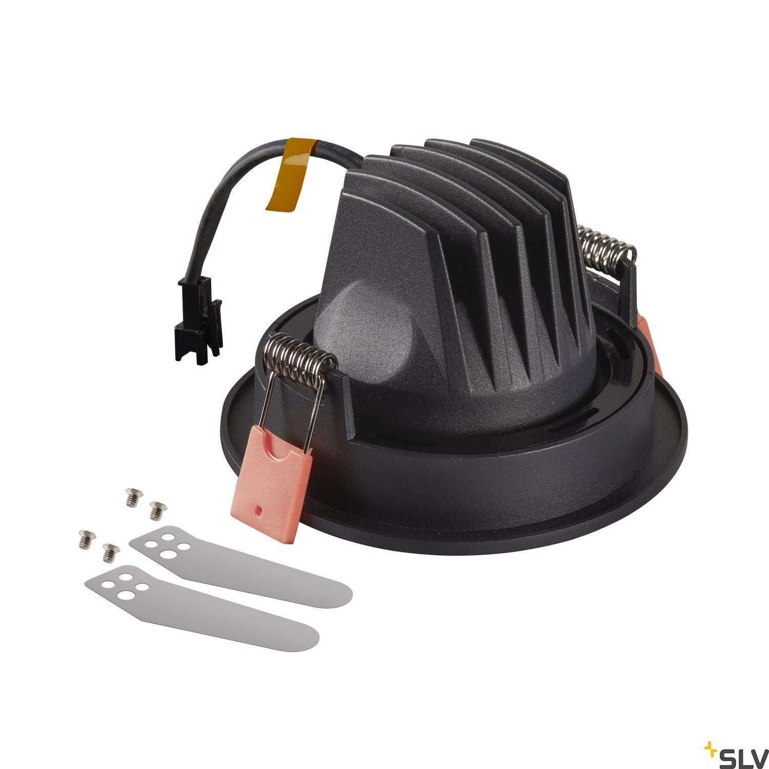 SLV NUMINOS® MOVE S, Deckeneinbauleuchte schwarz / weiß 3000K 40°