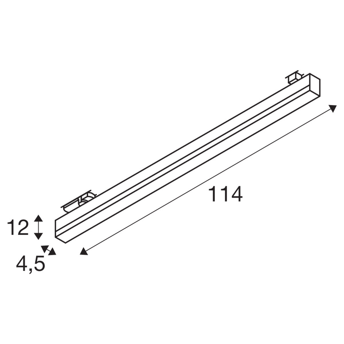 SLV SIGHT TRACK DALI, 3 Phasen Spot schwarz CCT