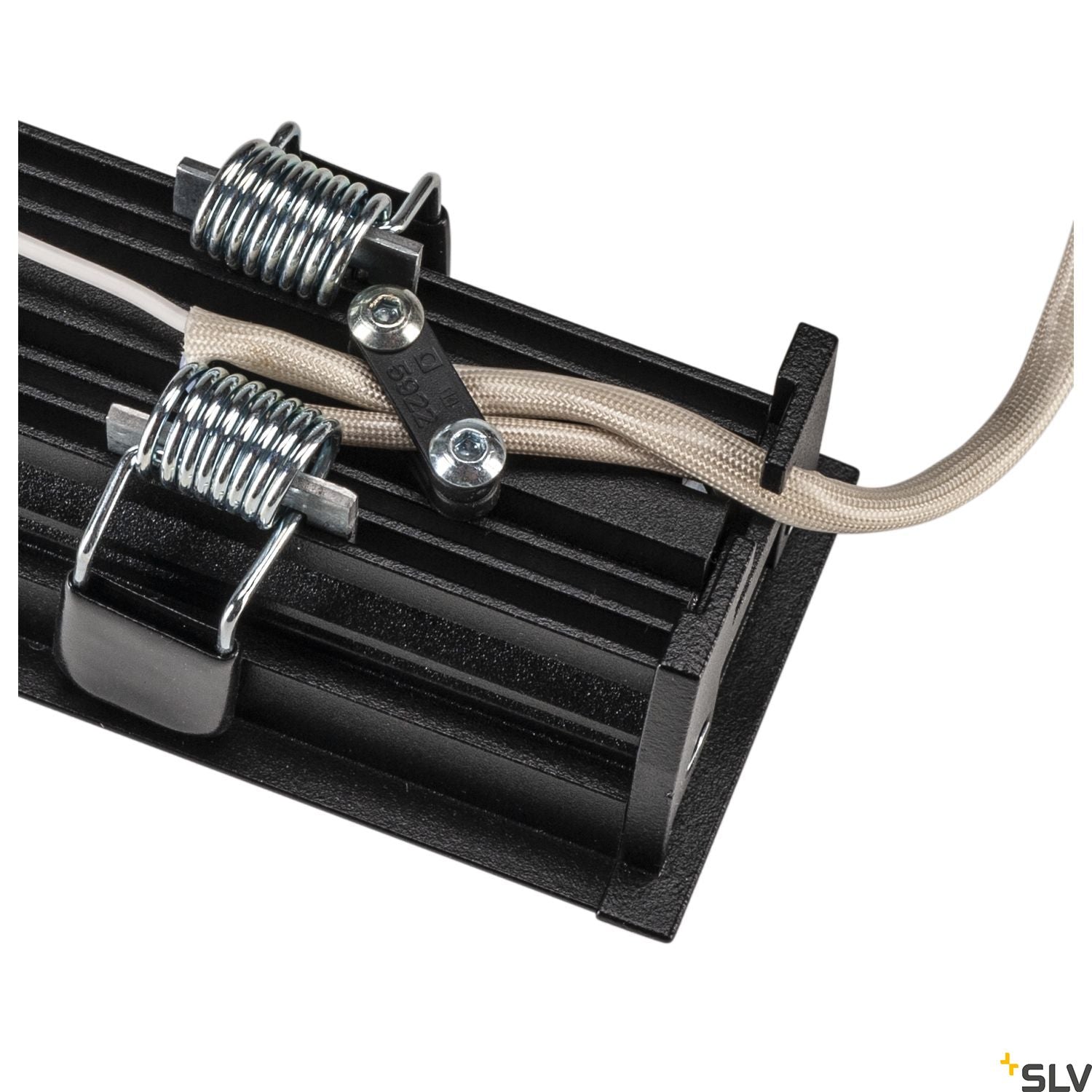 SLV MILANDOS 8, Deckeneinbauleuchte schwarz 3000K 45°