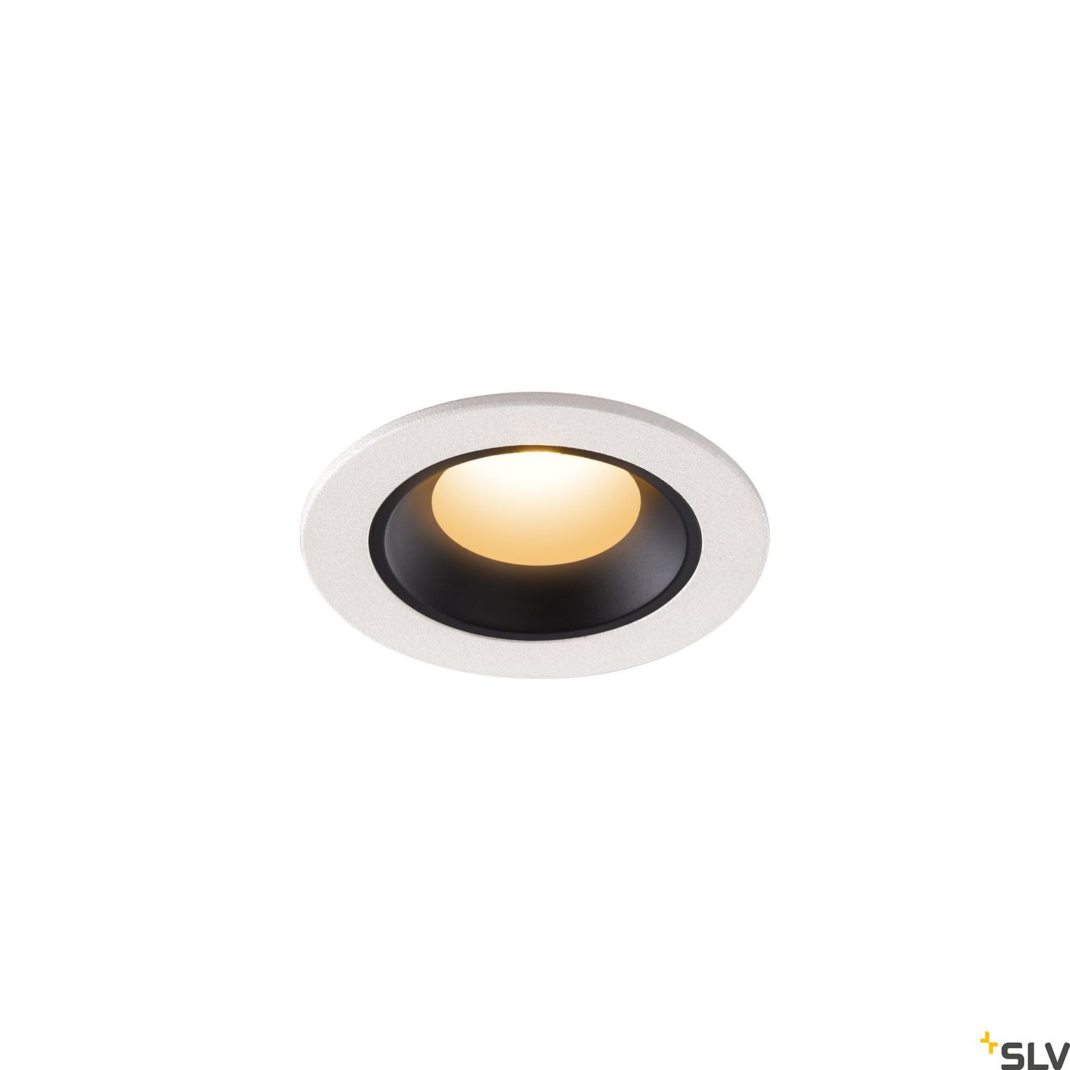 SLV NUMINOS® XS, Deckeneinbauleuchte weiß / schwarz 2700K 55°