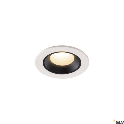 SLV NUMINOS® XS, Deckeneinbauleuchte weiß / schwarz 3000K 55°
