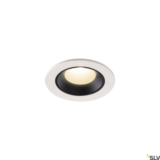 SLV NUMINOS® XS, Deckeneinbauleuchte weiß / schwarz 4000K 20°