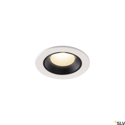 SLV NUMINOS® XS, Deckeneinbauleuchte weiß / schwarz 4000K 55°