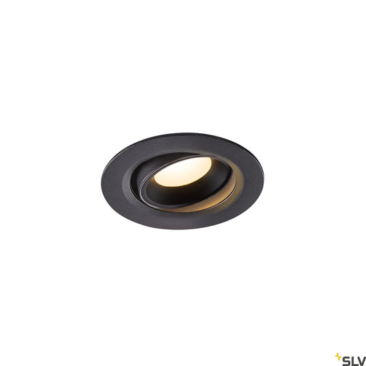 SLV NUMINOS® MOVE XS, Deckeneinbauleuchte schwarz 3000K 55°