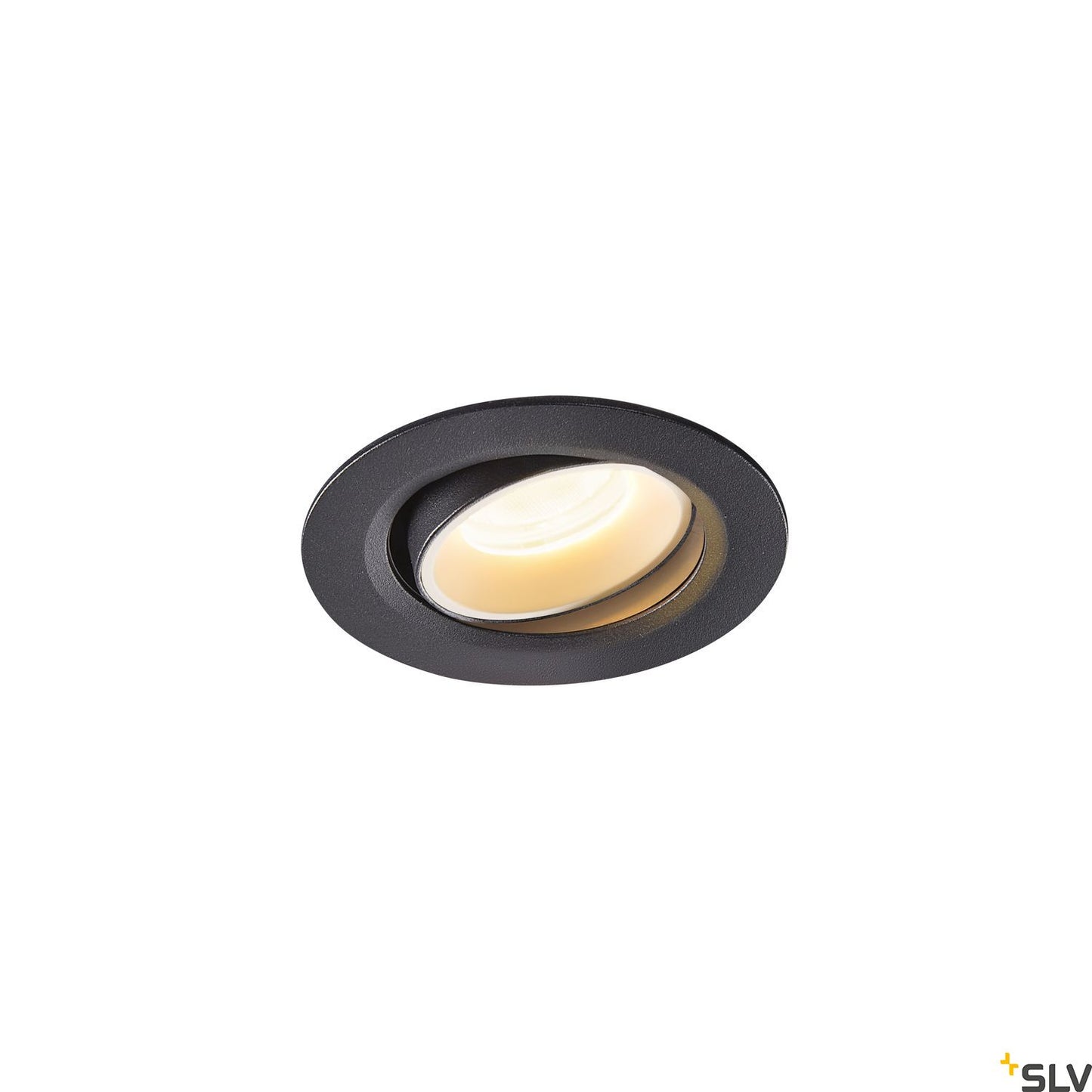 SLV NUMINOS® MOVE XS, Deckeneinbauleuchte schwarz / weiß 3000K 55°