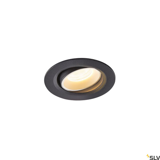 SLV NUMINOS® MOVE XS, Deckeneinbauleuchte schwarz / weiß 3000K 55°