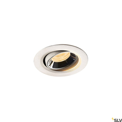 SLV NUMINOS® MOVE XS, Deckeneinbauleuchte weiß / chrom 3000K 55°